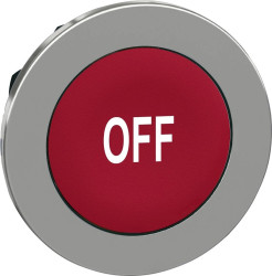 Schneider Electric ZB4FA435 ZB4FA435 Element czołowy dla przycisku płaski, resetowalny (Ø) 30.5 mm OFF chrom, czerwony 1