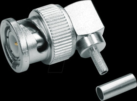 100023458 BNC angled plug, 75 ohms, G13/G50 (0.4/2.5)