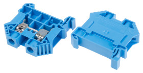 Kostka zaciskowa na szynie DIN RS PRO poziomy: Podwójny 10 → 6AWGŚruba raster: 10.1mm 85A 1 kV