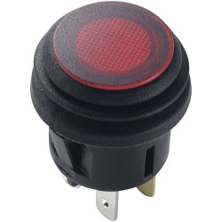 TruComponents 781998 Pushbutton ,Panel Mount,Off/On,SPST,Solder