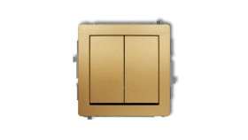 Deco Mechanizm Łącznika Zwiernego Żaluzjowego (Dwa Klawisze Bez Piktogramów)...