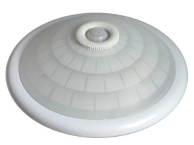 Plafon 2x40W E27 z czujnikiem PIR szkło iglo