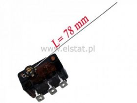 Przełącznik krańcowy dźwignia 82mm; czuły