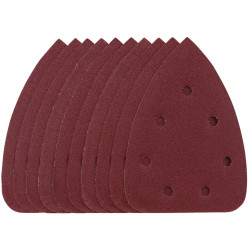 Draper 08619 Detail Sanding Sheets - Hook &amp; Loop 140mm 120 Grit SSD6 10 Pcs