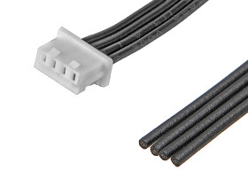 Kabel przewód-płytka, PicoBlade, raster: 1.25mm, 225mm, Zasilanie, Cyna, Czarny