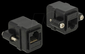 85124 Adapter RJ45 female &gt; RJ45 female panel-mount Cat.6 UTP