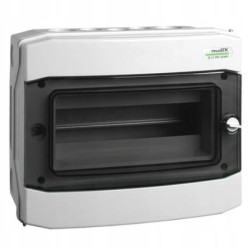 Rozdzielnica modułowa 1x18 natynkowa IP65 drzwi przeźroczyste PHS