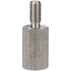 R-TECH 524396 Hex Threaded M-F A2 St/St Pillar 5.5mm M3 10mm - Pk 25
