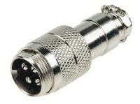 WMIC344-WK Wtyk mikrofonowy  na kabel (złacze męskie) 4 pin