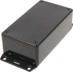 ABS enclosure, (L x W x H) 120 x 65 x 40 mm, black (RAL 9005), IP54, 1591CF2SBK