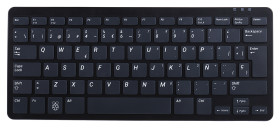 Klawiatura, kolor: Czarny, szary, QWERTY (Hiszpania)