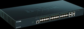 DXS-1210-28S Switch, 28-Port, 10 Gigabit Ethernet, SFP