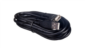 Przedłużacz Czarny Usb A /M - Usb A /Ż S/Usb 2.0 Ak-300202-030-S 3M