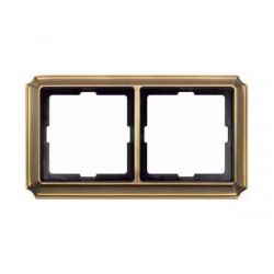 Ramka podwójna Antique Mosiądz antyczny
