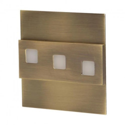 Oprawa schodowa LEPUS LED 12W 6000K 100lm mosiądz OR-OS-1531L6/BR