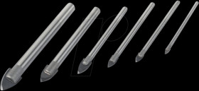 M54806 Glass drill bit set, 6-piece