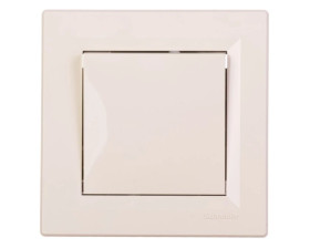Łącznik Asfora pojedynczy kremowy z ramką EPH0100123
