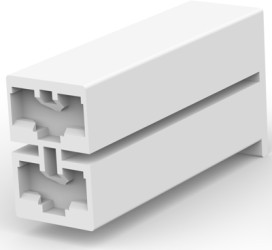 Insulating housing for 4.75 mm, 2 pole, PA, UL 94V-2, natural, 172210-1