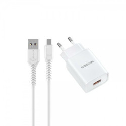 LAD.1XUSB+MICRO QC 3.0 WHITE