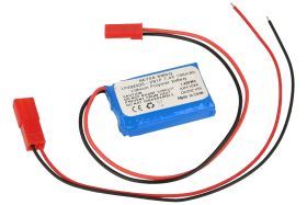 Akumulator; Li-Po; LP402030-2S1P; 7,4V; 190mAh; 8x20x30mm; Zabezpieczenie PCM; konektor+ gniazdo 2,54*2piny; AKYGA; RoHS