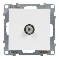 SUNO Gniazdo telewizyjne typ F końcowe 1,5dB białe 721163