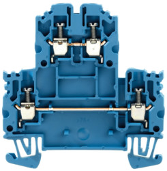 Multi level terminal block, screw connection, 0.5-4.0 mm², 24 A, 8 kV, blue, 1041680000