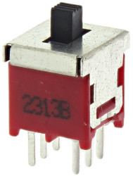 Przełącznik suwakowy, DPDT, montaż PCB, 120V ac, 3 A przy 120 V AC, -30 → +85°C, RS PRO