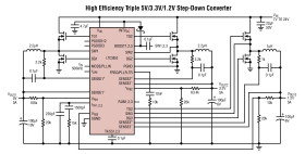 Triple Output, Multiphase Synchronous Step-Down Controller