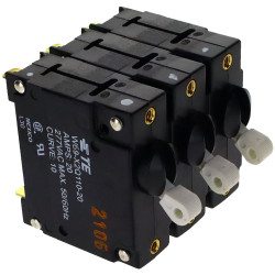 TE Connectivity 8-1393253-1 Circuit Breaker W69 Series 20A Panel Mount