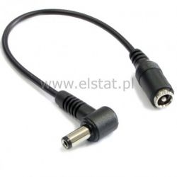 Adapter gn. 2,5x5,5 - wt.kont 2,5x5,5 + kabel 20cm