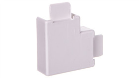 Narożnik Do Kanałów Kablowych Płaskiap 20X10 Biały /2Szt/ Ecap2010b