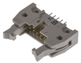 Wtyk PCB 10-pinowe raster: 2.54mm 2-rzędowe HARTING Przewlekany