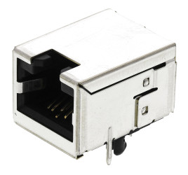 Złącze RJ45 Żeński Złącze RJ45 Montaż na płytce drukowanej Cat6 Bel-Stewart, 90°, 8P8C-żyłowe