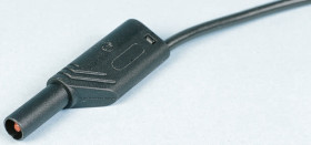 934068100, PVC, 16A, 1000V ac/dc, kolor: Czarny, dł. 500mm, CAT II 1000V, -15→ +70 °C., Hirschmann Test &