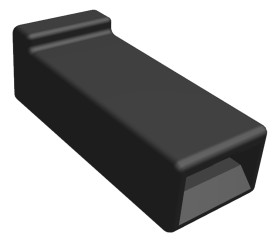 Obudowa do konektorów zaciskanych Wypust -pinowe Czarny 24mm