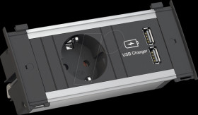 927.251 KAPSA X-Small 1x protective contact 1x USB charger, mounting plu