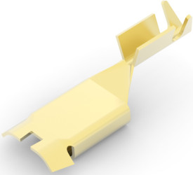 Uninsulated flat plug sleeve, 4.75 x 0.33 mm, 0.16 to 1.31 mm², AWG 24 to 16, brass, 1478484-1