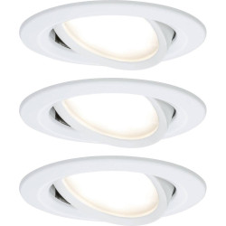 Paulmann 93449 Nova Flush Mount Light Set 3-piece LED 18W White Matt