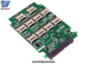 Adapter 10x microSD na SATA SDD Raid