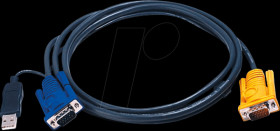 2L-5203UP USB/VGA KVM cable, 3.0 m
