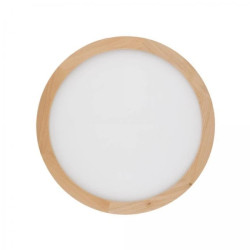 Lampa sufitowa okrągła z drewnianą obwódką zmienna barwa średnica 40cm AQUA WOOD BUK 400 36W LED 18011 TK Lighting