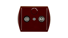 Trend Gniazdo Antenowe Rtv Przelotowe 15Db Brązowy 4G15p