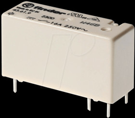 43.61.9.012.0300 PCB relay, height 15.4 mm, 5 mm spacing, closed contact