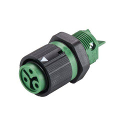 Wieland 46.031.5055.7 RST® MINI Socket 2+PE Pins Built-in Bullet Connector