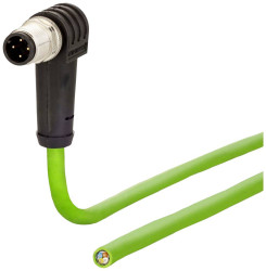 kabel LAN Metz Connect 142M1D90020, 1 szt., M12, CAT 5e, SF/FTP, 2.00 m, zielony