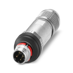 Przemysłowe złącza okrągłe 4-pinowe M12 Montaż na kablu Wtyczka Phoenix Contact