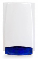 Sygnalizator zewnetrzny, optyczno-akustyczny, diody LED, swiatlo niebieskie, przetwornik piezoelektryczny, 115dB Fox MR300BL 12V