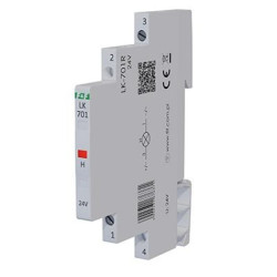 Lampka modułowa 1-fazowa czerwona LED Slim 1/2 modułu 230V LK-701R