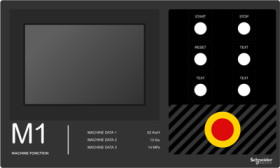 Label field, 500 x 300 mm, for Harmony XB4/XB5/XB6/9001K, ZBYLEG503001