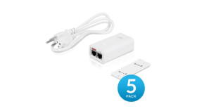 Zasilacz Poe 24V, 0,5A, 12W, 5-Pack Ubiquiti Poe-24-12W-5P